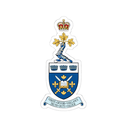 CMR Saint-Jean crest (Canada) (Coat of Arms) STICKER Vinyl Kiss-Cut Decal 6 Inch White - The Sticker Space