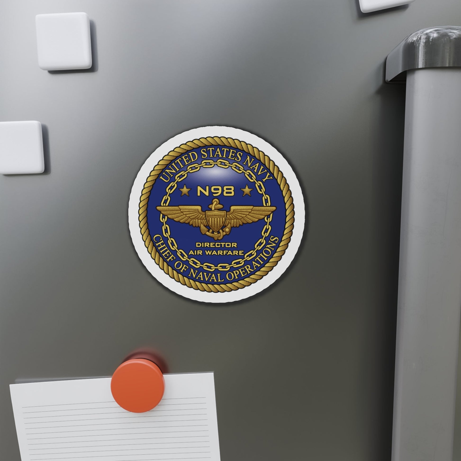 CNO Chief of Naval Operations N98 Dir Air Warfa (U.S. Navy) Die-Cut Magnet-The Sticker Space