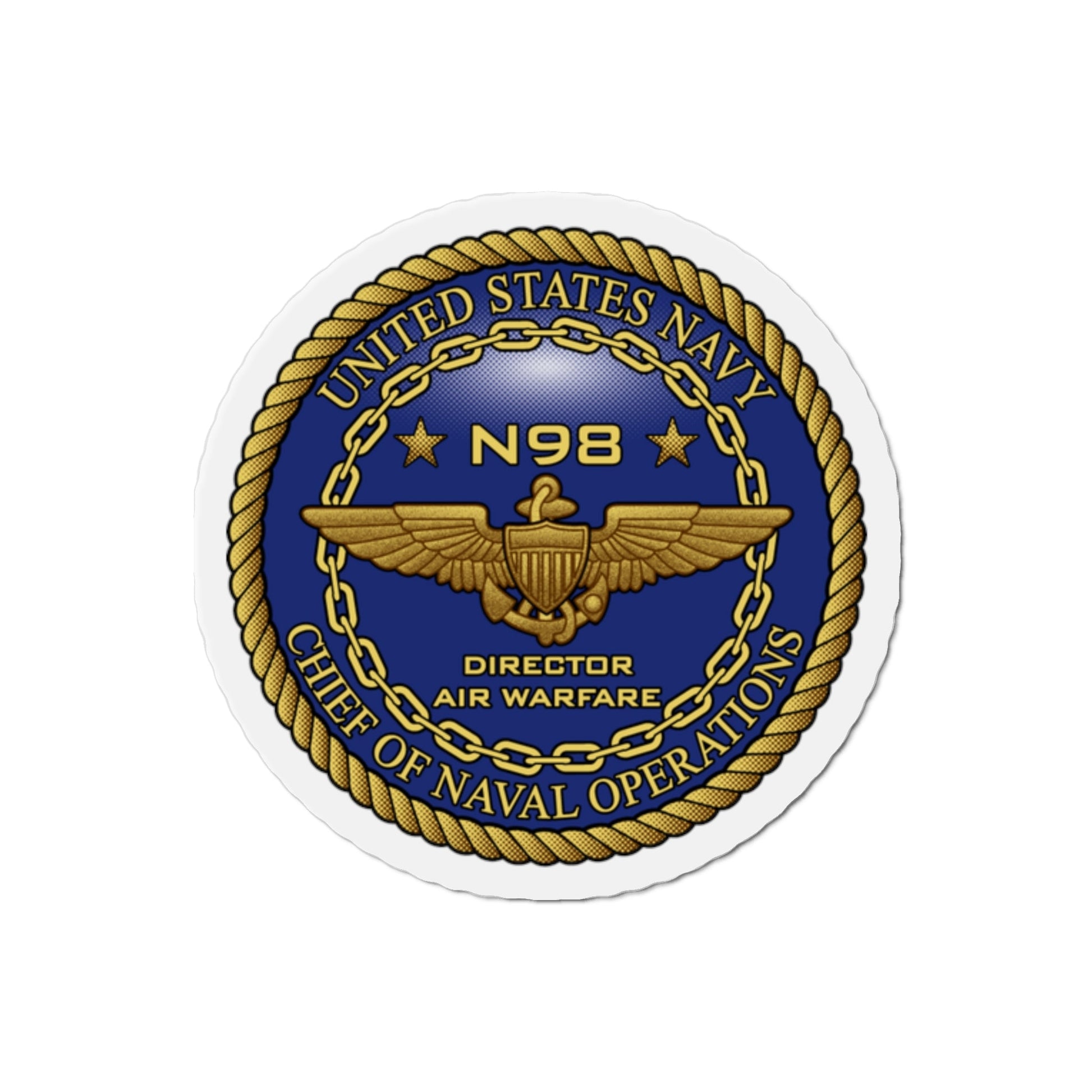 CNO Chief of Naval Operations N98 Dir Air Warfa (U.S. Navy) Die-Cut Magnet-2" x 2"-The Sticker Space