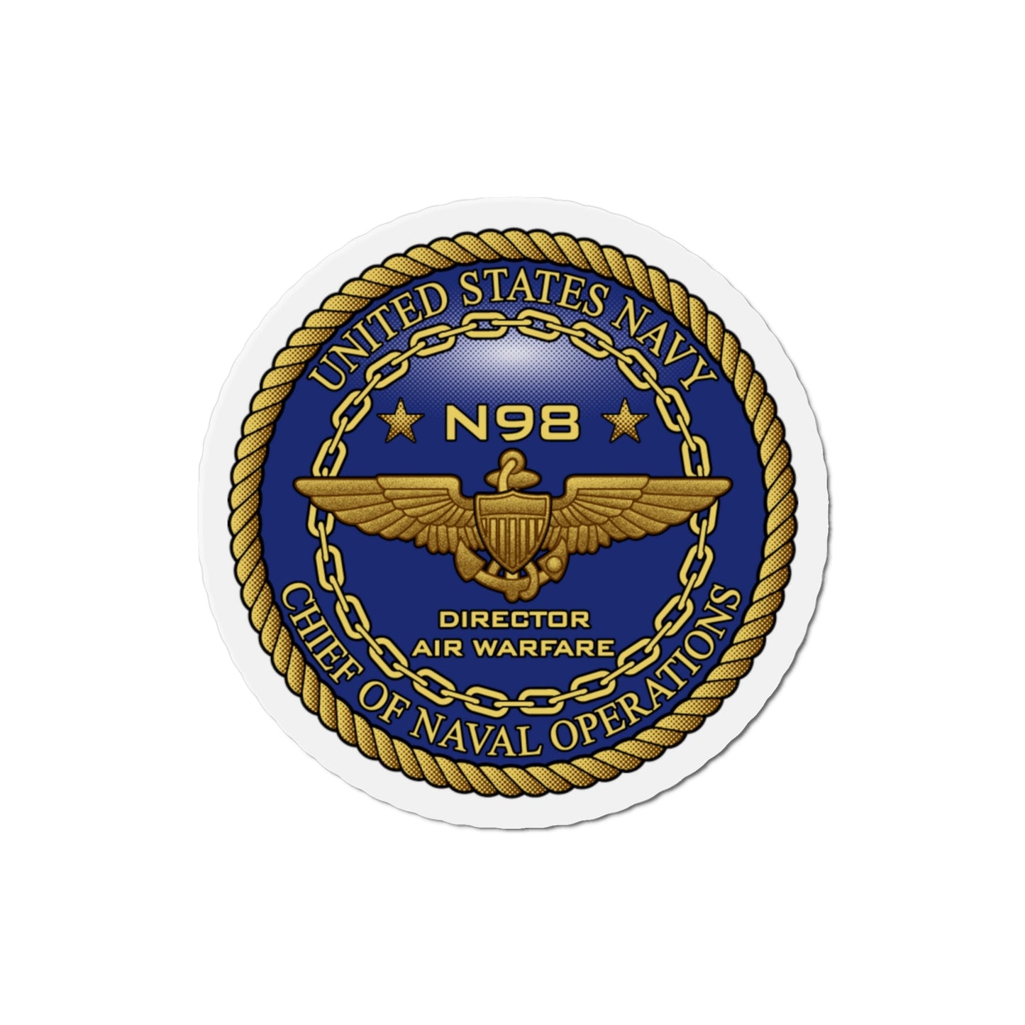 CNO Chief of Naval Operations N98 Dir Air Warfa (U.S. Navy) Die-Cut Magnet-The Sticker Space