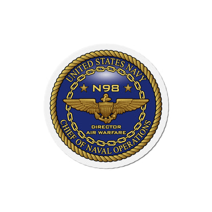 CNO Chief of Naval Operations N98 Dir Air Warfa (U.S. Navy) Die-Cut Magnet-6 × 6"-The Sticker Space