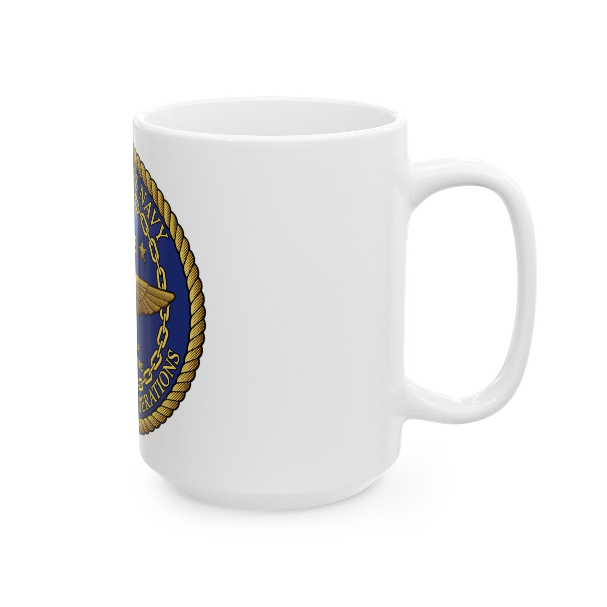 CNO Chief of Naval Operations N98 Dir Air Warfa (U.S. Navy) White Coffee Mug-The Sticker Space