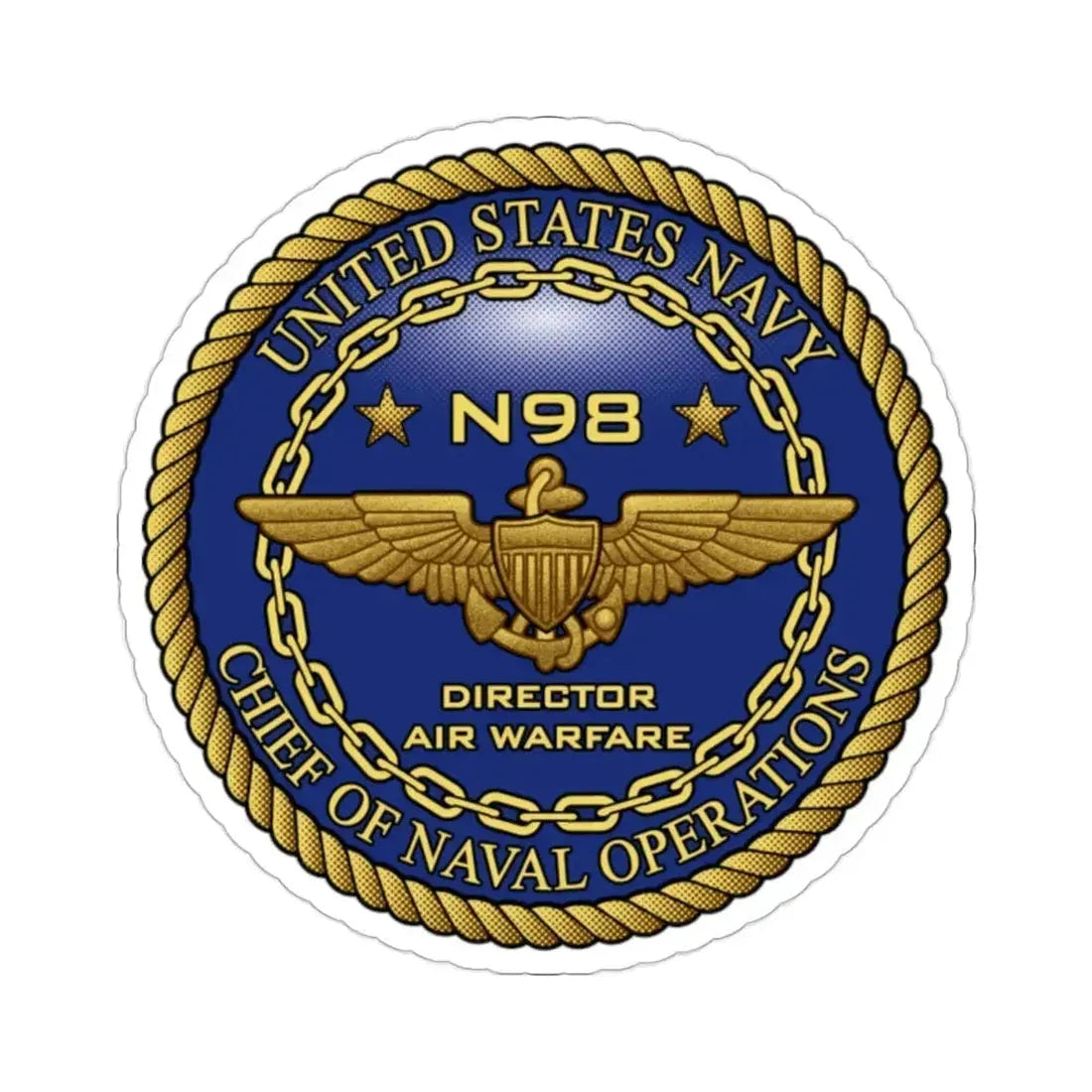 CNO Chief of Naval Operations N98 Dir Air Warfare (U.S. Navy) STICKER Vinyl Die-Cut Decal - The Sticker Space