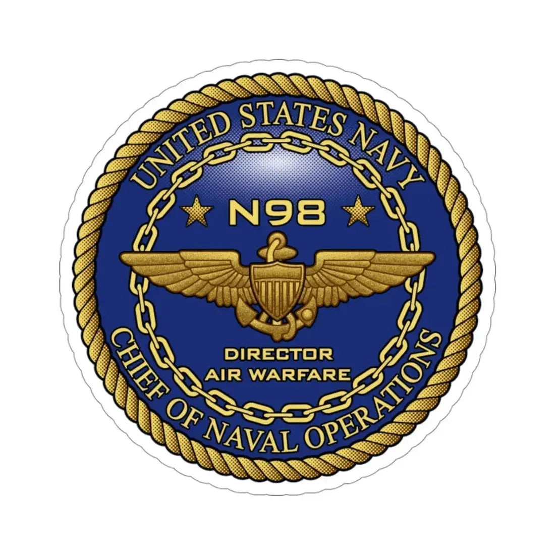 CNO Chief of Naval Operations N98 Dir Air Warfare (U.S. Navy) STICKER Vinyl Die-Cut Decal - The Sticker Space