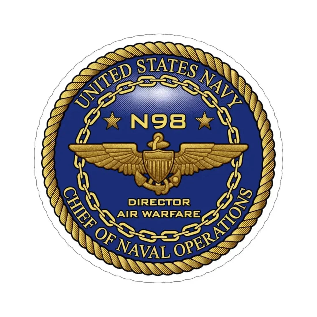 CNO Chief of Naval Operations N98 Dir Air Warfare (U.S. Navy) STICKER Vinyl Die-Cut Decal - The Sticker Space