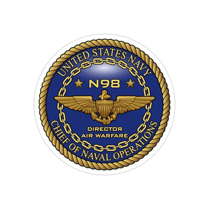 CNO Chief of Naval Operations N98 Dir Air Warfare (U.S. Navy) Transparent STICKER Die-Cut Vinyl Decal - The Sticker Space