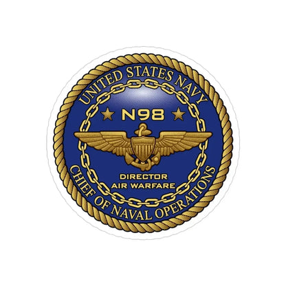 CNO Chief of Naval Operations N98 Dir Air Warfare (U.S. Navy) Transparent STICKER Die-Cut Vinyl Decal - The Sticker Space