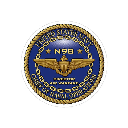 CNO Chief of Naval Operations N98 Dir Air Warfare (U.S. Navy) Transparent STICKER Die-Cut Vinyl Decal - The Sticker Space