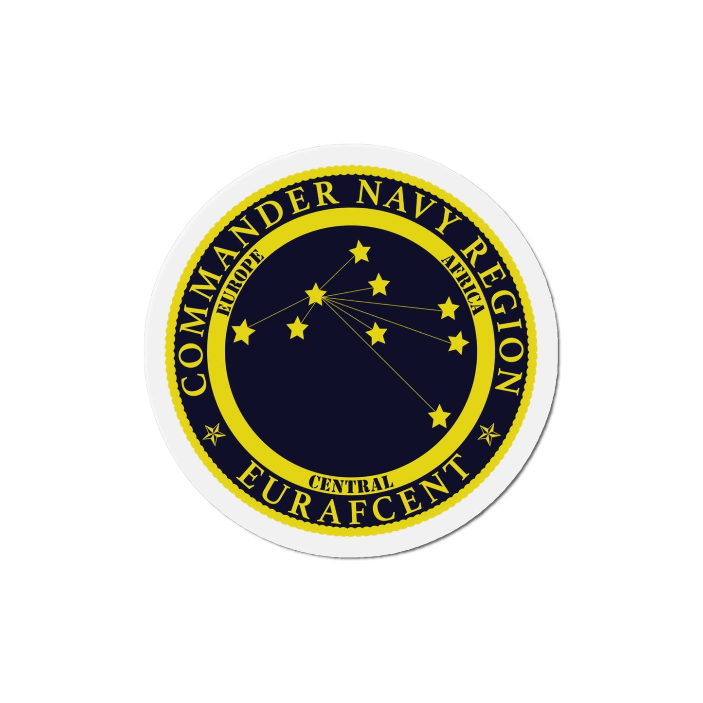 CNR EURAFCENT Commander Navy Region Europe Africa Central (U.S. Navy) Die-Cut Magnet-4" x 4"-The Sticker Space