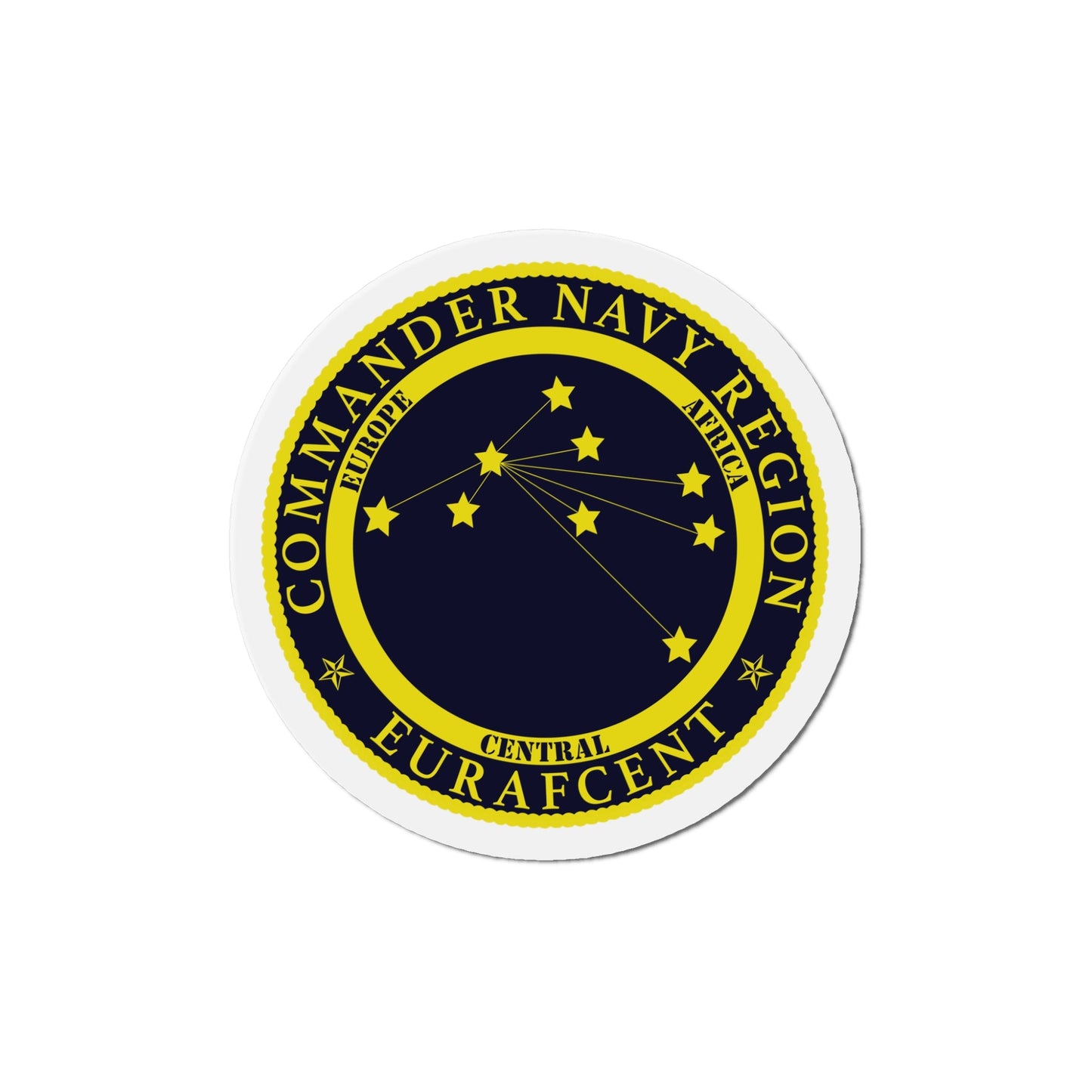 CNR EURAFCENT Commander Navy Region Europe Africa Central (U.S. Navy) Die-Cut Magnet-5" x 5"-The Sticker Space