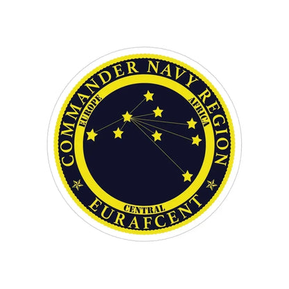 CNR EURAFCENT Commander Navy Region Europe Africa Central (U.S. Navy) Transparent STICKER Die-Cut Vinyl Decal - The Sticker Space