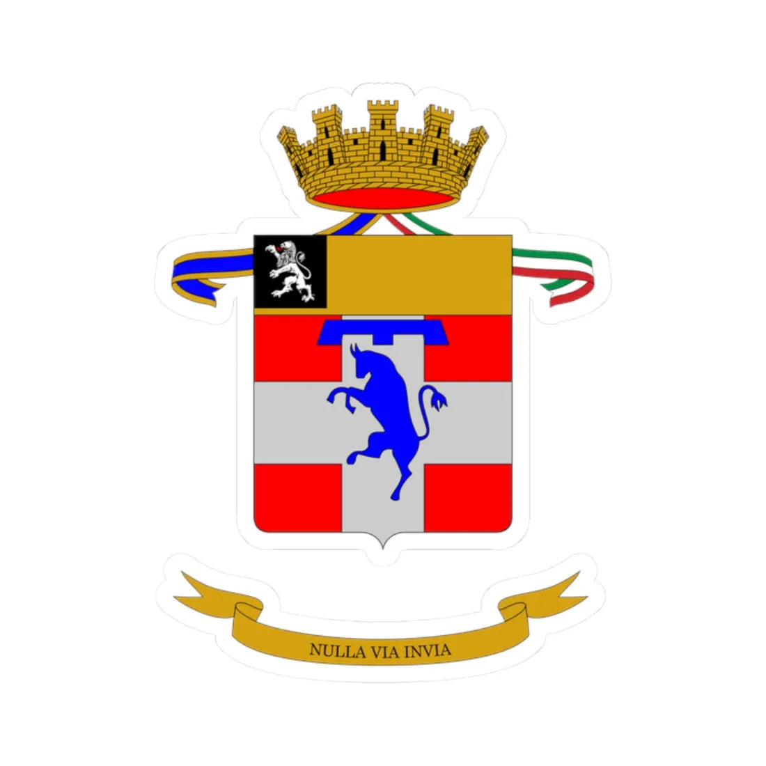 CoA 1 Artimon Rgt (Italy) (Coat of Arms) STICKER Vinyl Kiss-Cut Decal 2 Inch White - The Sticker Space