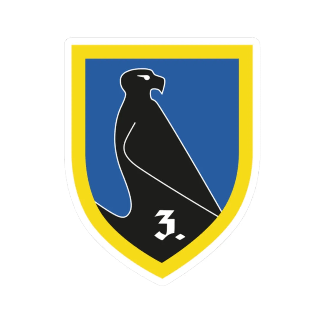 COA 3LwDiv var2 (Germany) (Coat of Arms) STICKER Vinyl Kiss-Cut Decal - The Sticker Space