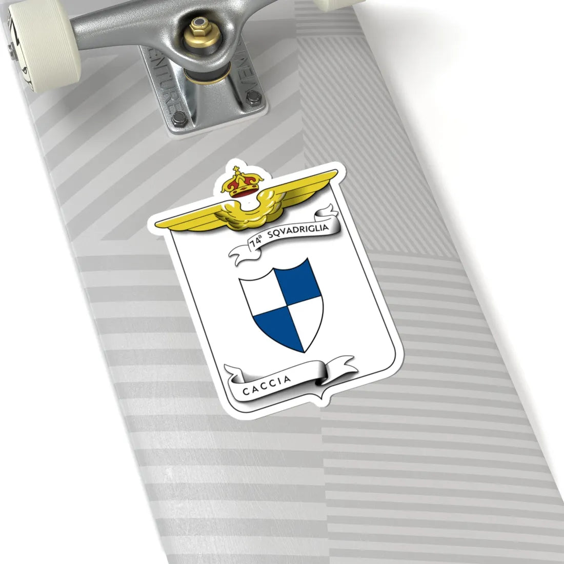 CoA 74 Squadriglia Caccia (Italy) (Coat of Arms) STICKER Vinyl Kiss-Cut Decal - The Sticker Space