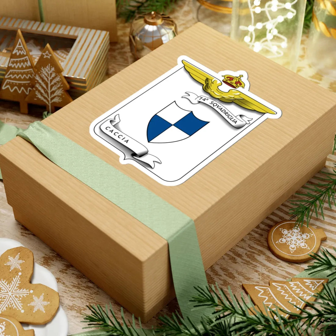 CoA 74 Squadriglia Caccia (Italy) (Coat of Arms) STICKER Vinyl Kiss-Cut Decal - The Sticker Space