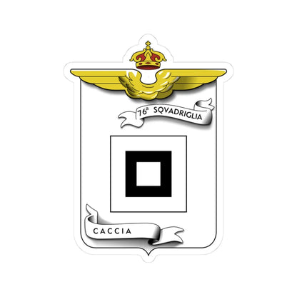 CoA 76 Squadriglia Caccia (Italy) (Coat of Arms) STICKER Vinyl Kiss-Cut Decal 3 Inch White - The Sticker Space