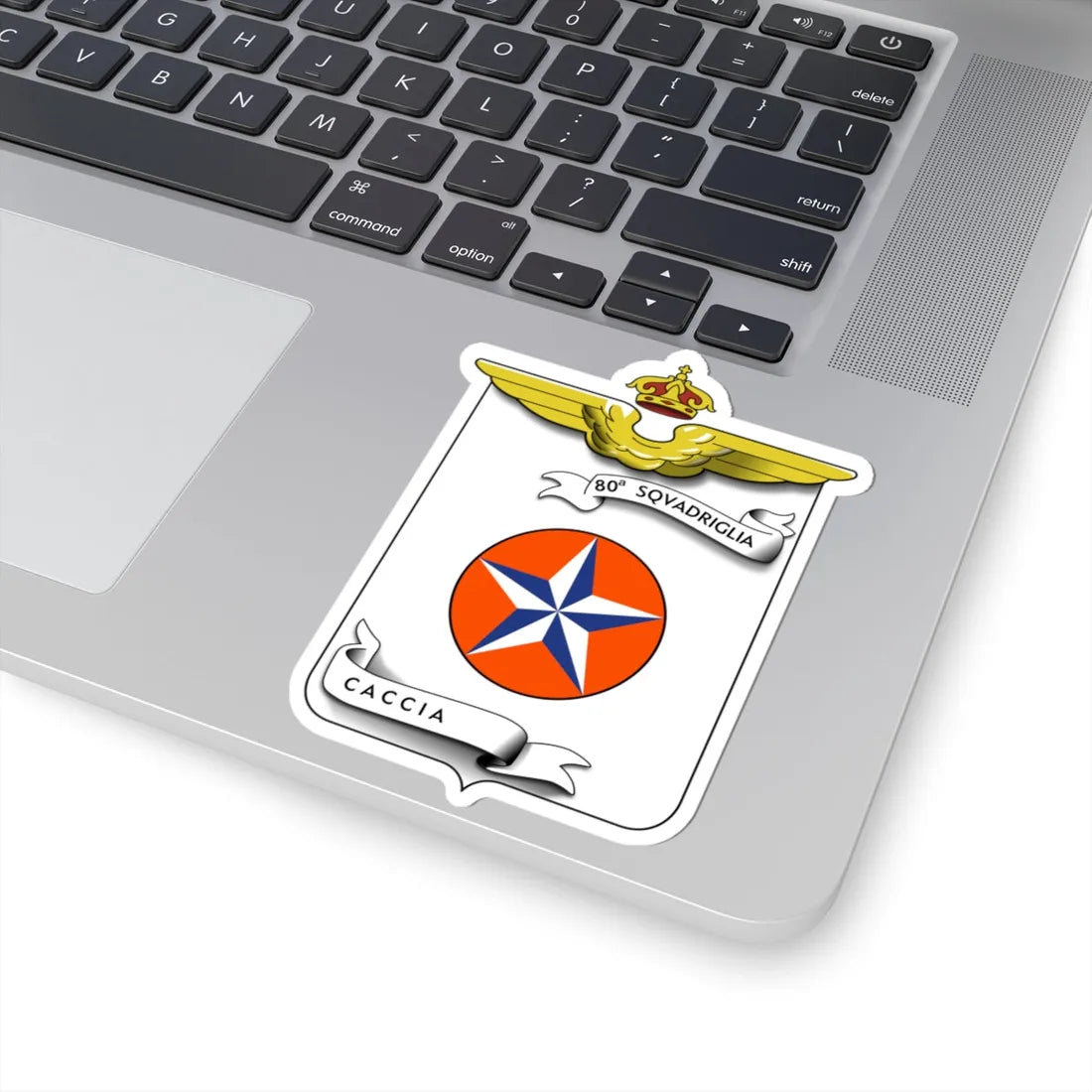 CoA 80 Squadriglia Caccia (Italy) (Coat of Arms) STICKER Vinyl Kiss-Cut Decal - The Sticker Space