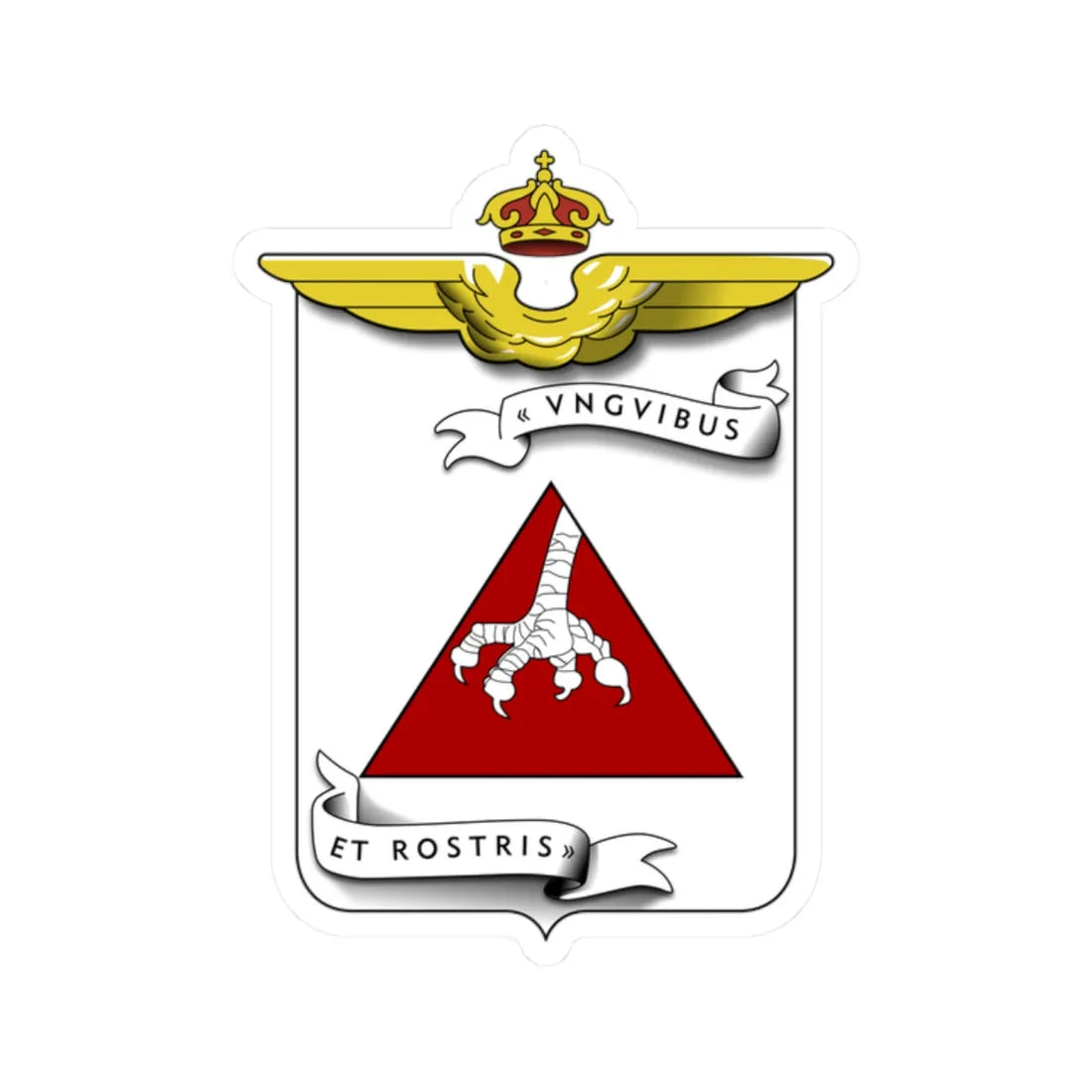 CoA 95 Squadriglia Caccia (Italy) (Coat of Arms) STICKER Vinyl Kiss-Cut Decal 2 Inch White - The Sticker Space