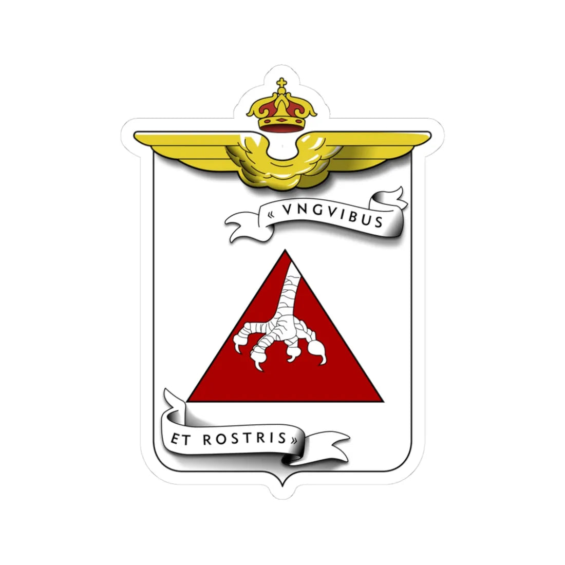 CoA 95 Squadriglia Caccia (Italy) (Coat of Arms) STICKER Vinyl Kiss-Cut Decal 3 Inch White - The Sticker Space