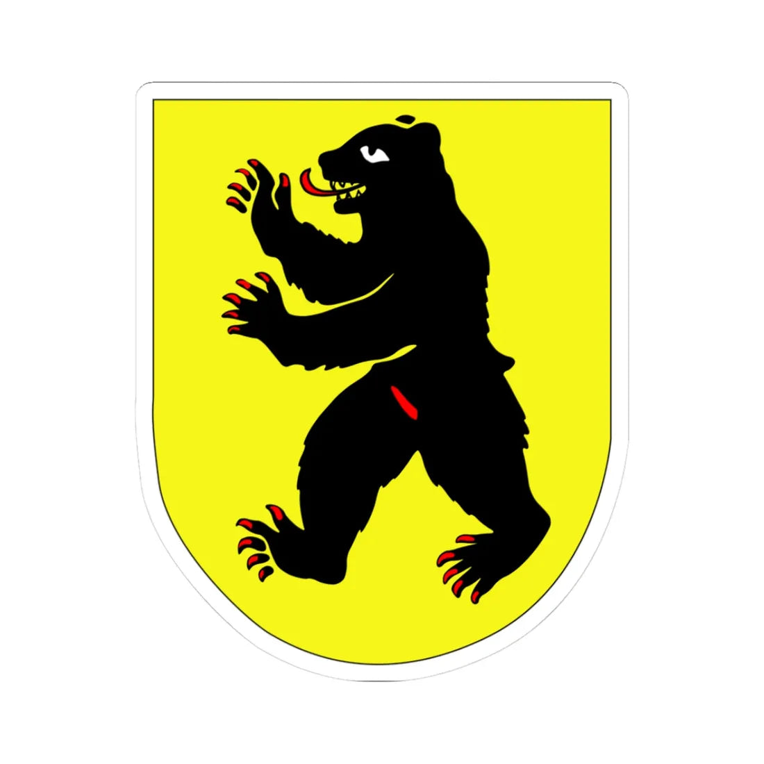 Coa Abbey Saint Gall (Switzerland) (Coat of Arms) STICKER Vinyl Kiss-Cut Decal 3 Inch White - The Sticker Space