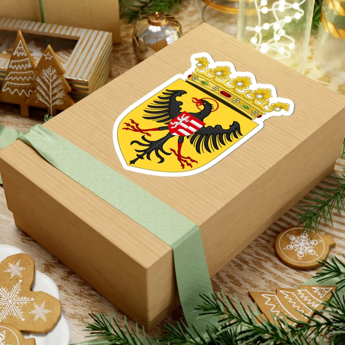CoA Albert II of Habsburg Variant (Austria) (Coat of Arms) STICKER Vinyl Kiss-Cut Decal - The Sticker Space