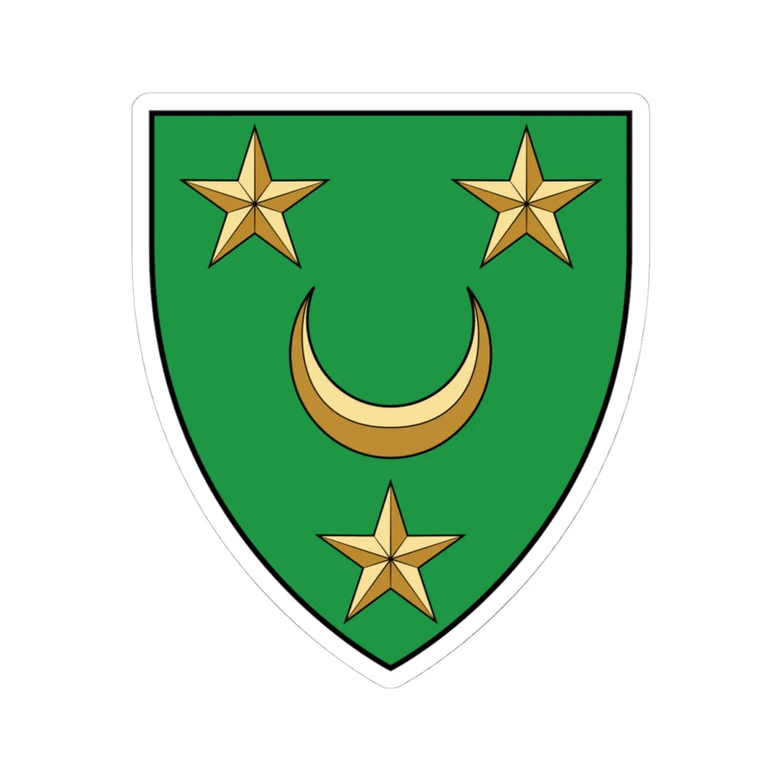 Coa Algeria Country History 1830-1962 (Algeria) (Coat of Arms) STICKER Vinyl Kiss-Cut Decal - The Sticker Space