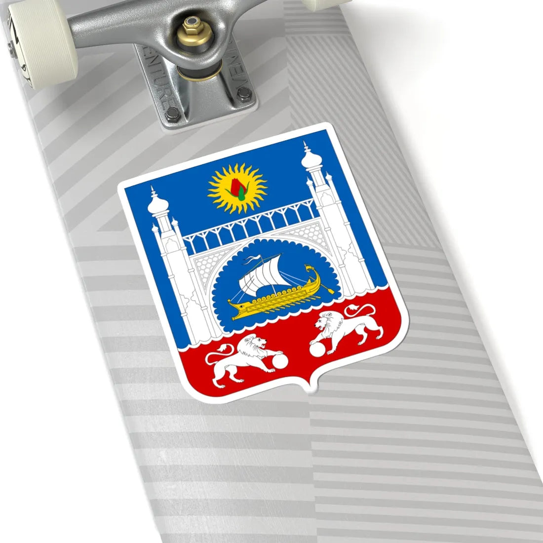 COA Alupka Yaltynska Crimea (Ukraine) (Coat of Arms) STICKER Vinyl Kiss-Cut Decal - The Sticker Space