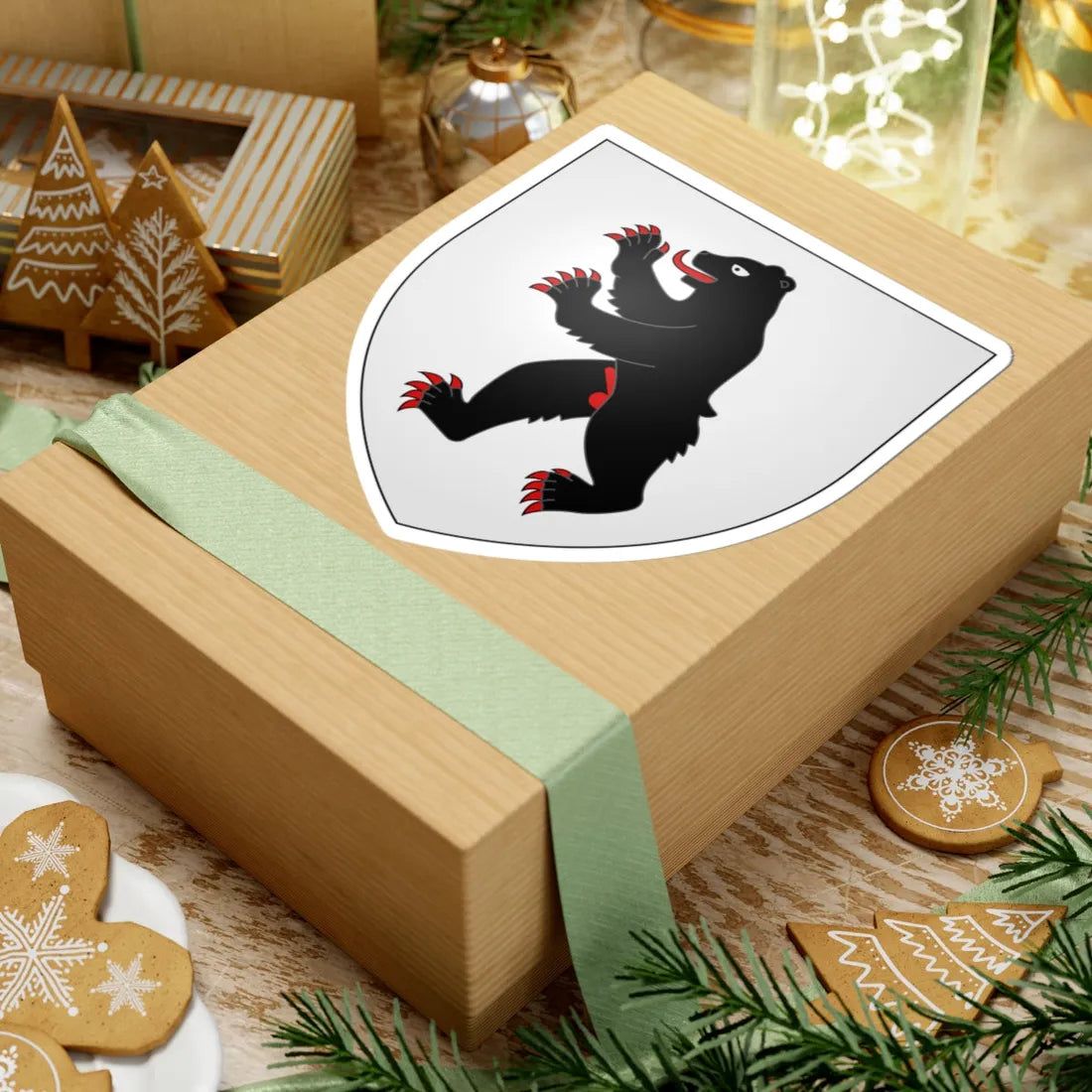 CoA Appenzell Inner Rhodes Canton (Switzerland) (Coat of Arms) STICKER Vinyl Kiss-Cut Decal - The Sticker Space