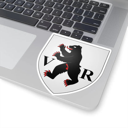 CoA Appenzell Outer Rhodes Canton (Switzerland) (Coat of Arms) STICKER Vinyl Kiss-Cut Decal - The Sticker Space