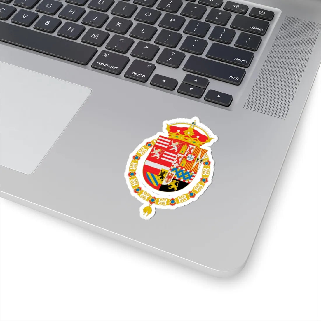 COA Archiduques Alberto e Isabel (Belgium) (Coat of Arms) STICKER Vinyl Kiss-Cut Decal - The Sticker Space
