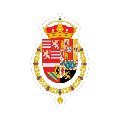 COA Archiduques Alberto e Isabel (Netherlands) (Coat of Arms) STICKER Vinyl Kiss-Cut Decal 6 Inch White - The Sticker Space