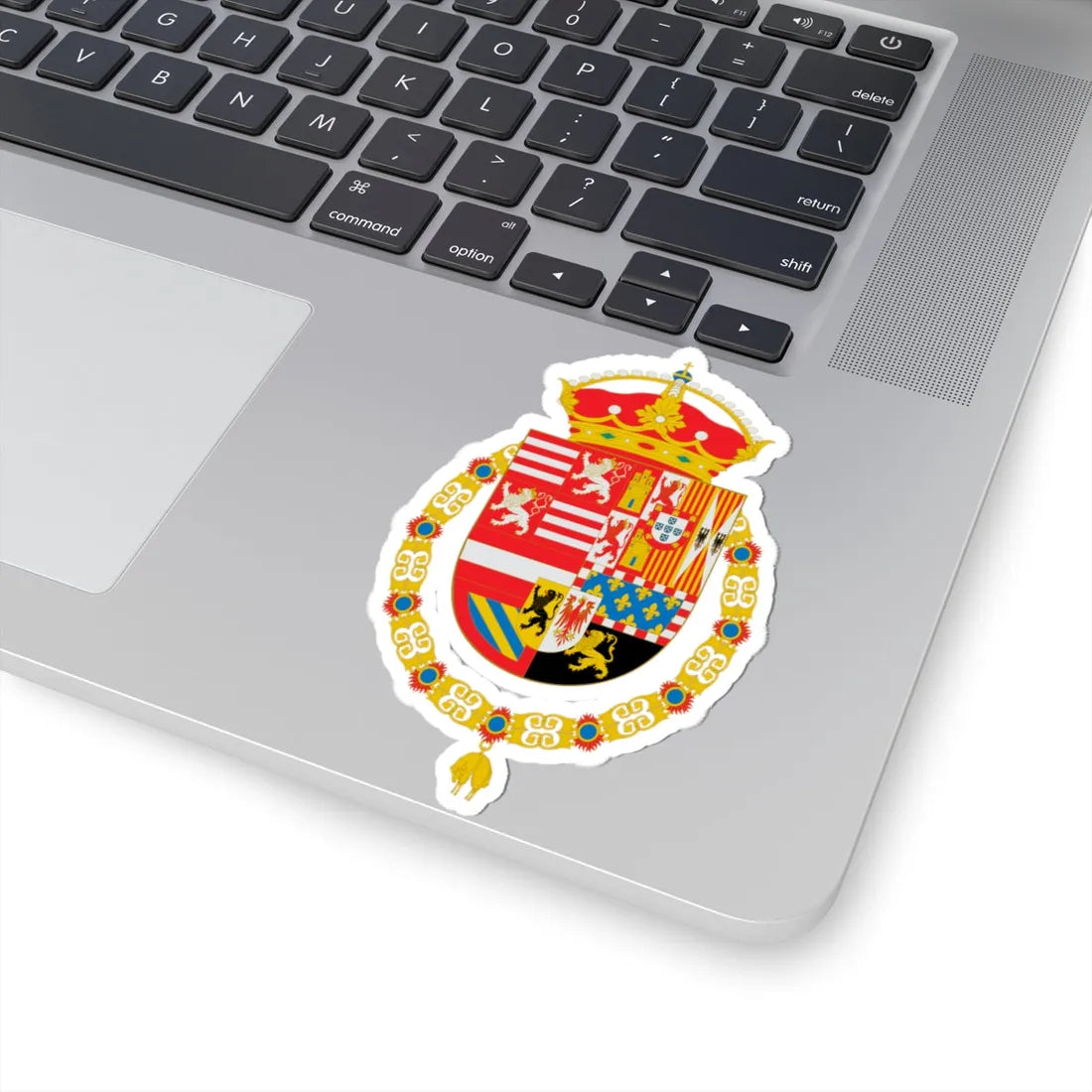 COA Archiduques Alberto e Isabel (Netherlands) (Coat of Arms) STICKER Vinyl Kiss-Cut Decal - The Sticker Space