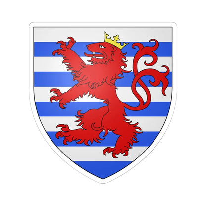 CoA Arlon Luxembourg (Belgium) (Coat of Arms) STICKER Vinyl Kiss-Cut Decal 6 Inch White - The Sticker Space