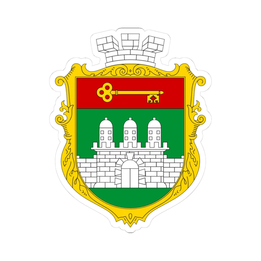 COA Armiansk Krym UHT (Ukraine) (Coat of Arms) STICKER Vinyl Kiss-Cut Decal 3 Inch White - The Sticker Space