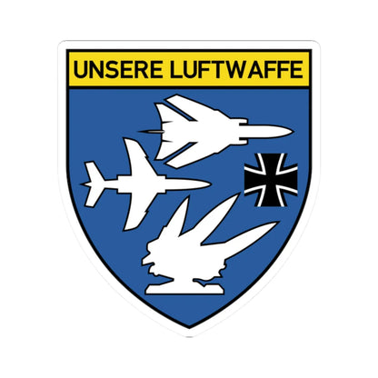 COA Ausstellung Luftwaffe (Germany) (Coat of Arms) STICKER Vinyl Kiss-Cut Decal 2 Inch White - The Sticker Space