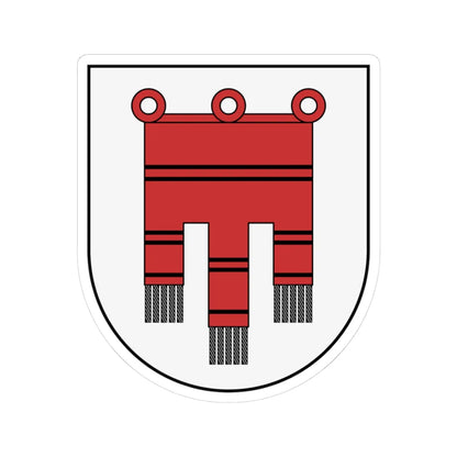 Coa Austria County Vorarlberg (Austria) (Coat of Arms) STICKER Vinyl Kiss-Cut Decal 3 Inch White - The Sticker Space