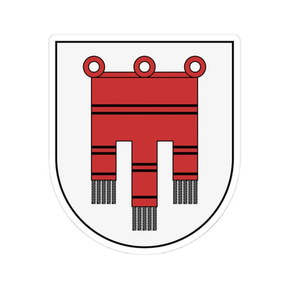 Coa Austria County Vorarlberg (Austria) (Coat of Arms) STICKER Vinyl Kiss-Cut Decal 4 Inch White - The Sticker Space