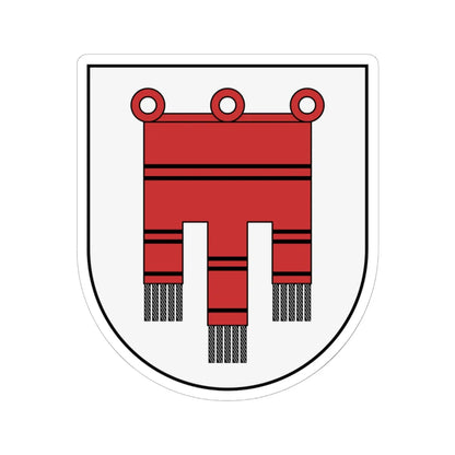 Coa Austria County Vorarlberg (Austria) (Coat of Arms) STICKER Vinyl Kiss-Cut Decal 6 Inch White - The Sticker Space