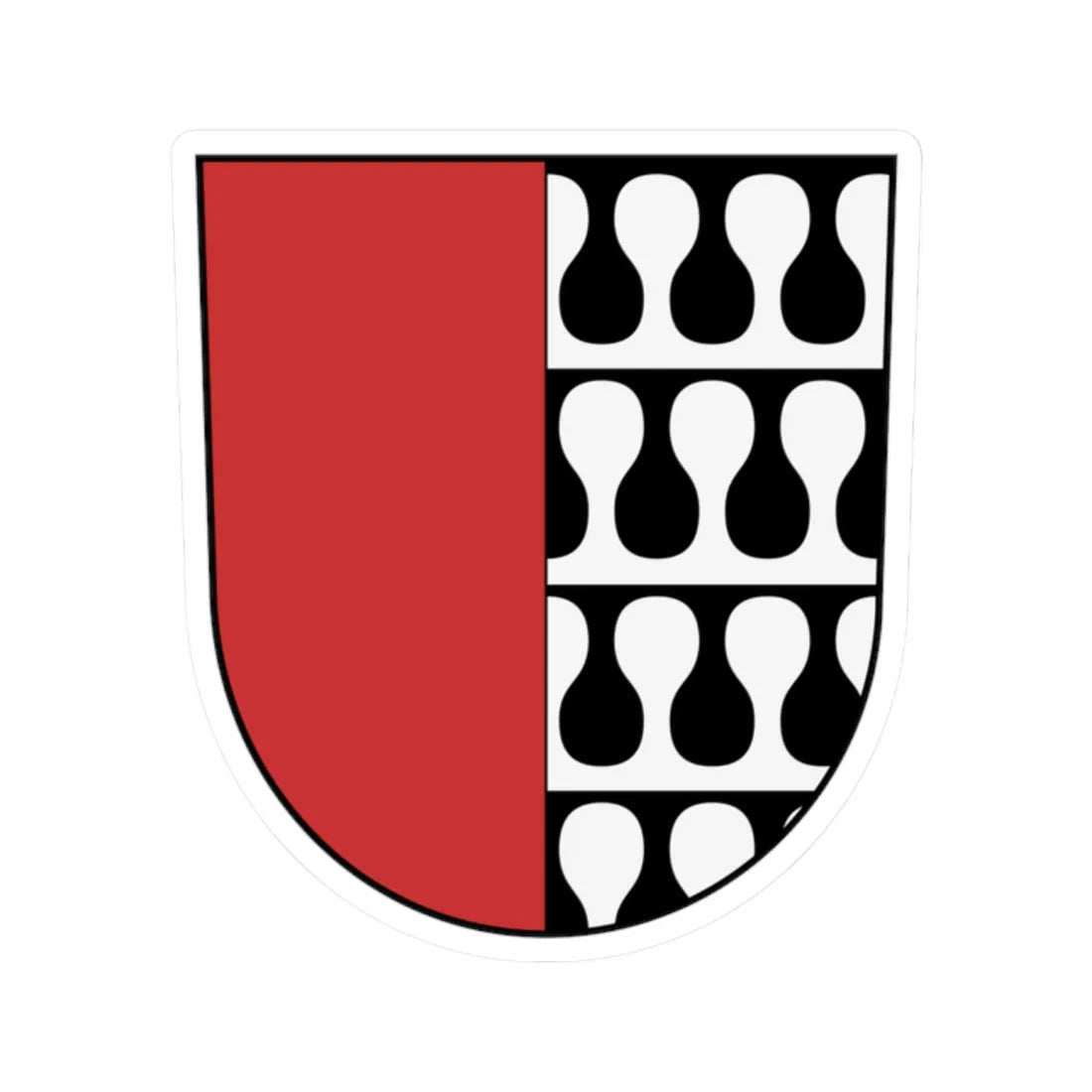 Coa Austria Town Albeck (Austria) (Coat of Arms) STICKER Vinyl Kiss-Cut Decal 2 Inch White - The Sticker Space