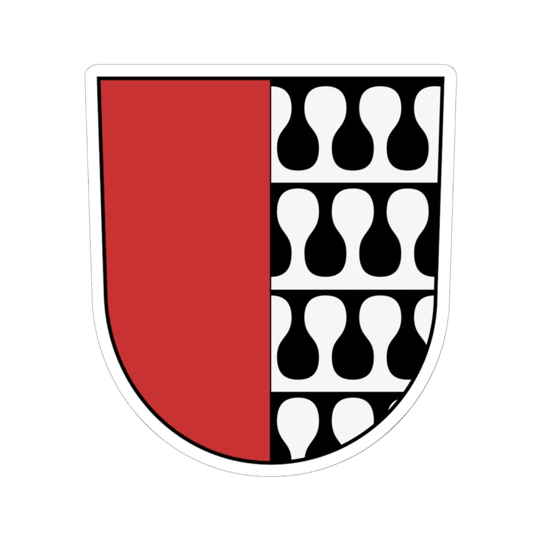 Coa Austria Town Albeck (Austria) (Coat of Arms) STICKER Vinyl Kiss-Cut Decal 6 Inch White - The Sticker Space