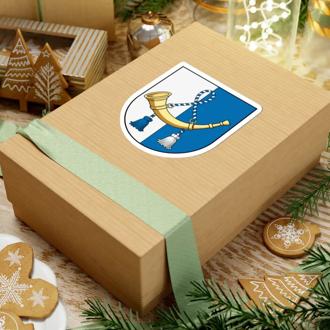 Coa Austria Town Horn (Austria) (Coat of Arms) STICKER Vinyl Kiss-Cut Decal - The Sticker Space