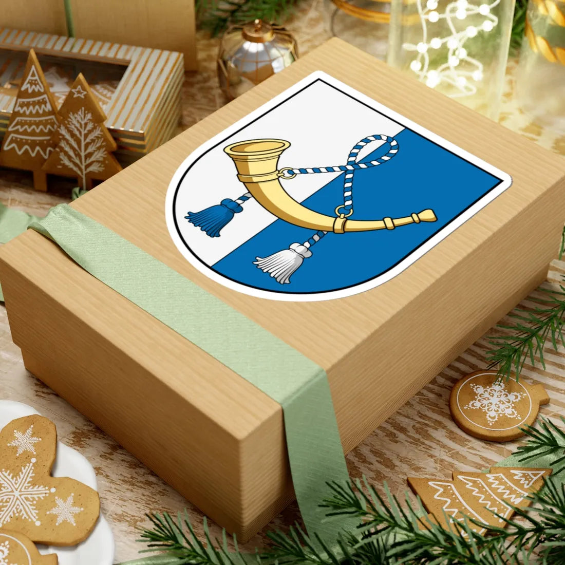 Coa Austria Town Horn (Austria) (Coat of Arms) STICKER Vinyl Kiss-Cut Decal - The Sticker Space