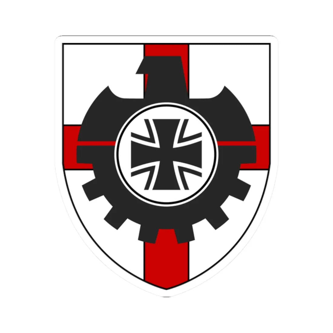 COA BAAINBw (Germany) (Coat of Arms) STICKER Vinyl Kiss-Cut Decal 2 Inch White - The Sticker Space