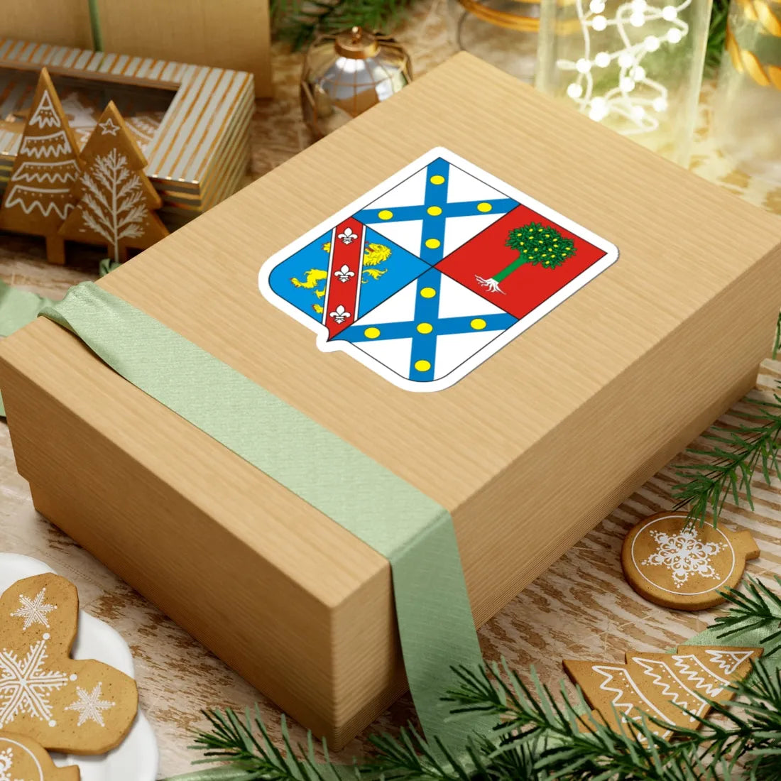 COA Baron of Alegrete (Brazil) (Coat of Arms) STICKER Vinyl Kiss-Cut Decal - The Sticker Space