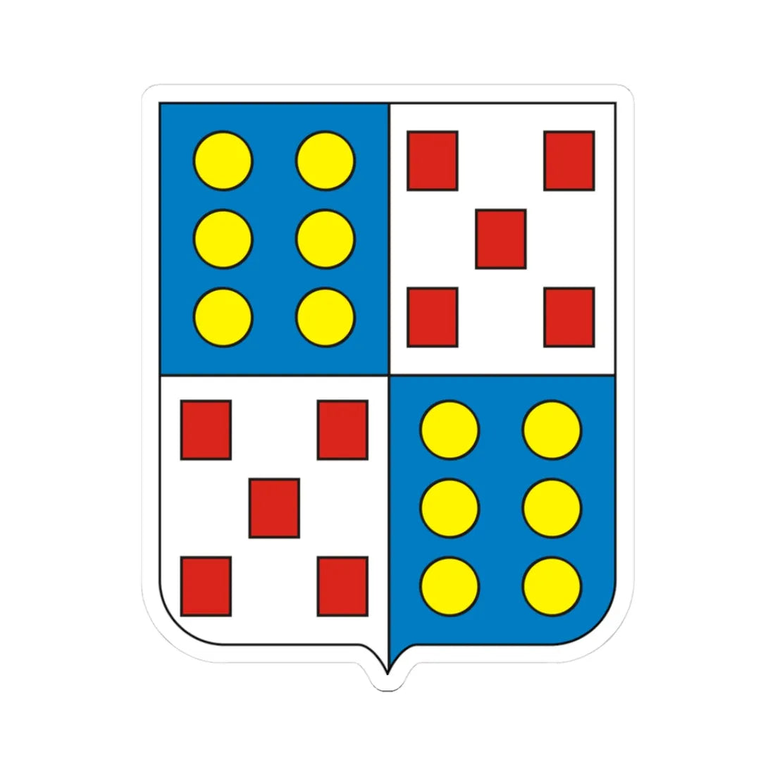 COA Baron of Benfica (Brazil) (Coat of Arms) STICKER Vinyl Kiss-Cut Decal 3 Inch White - The Sticker Space