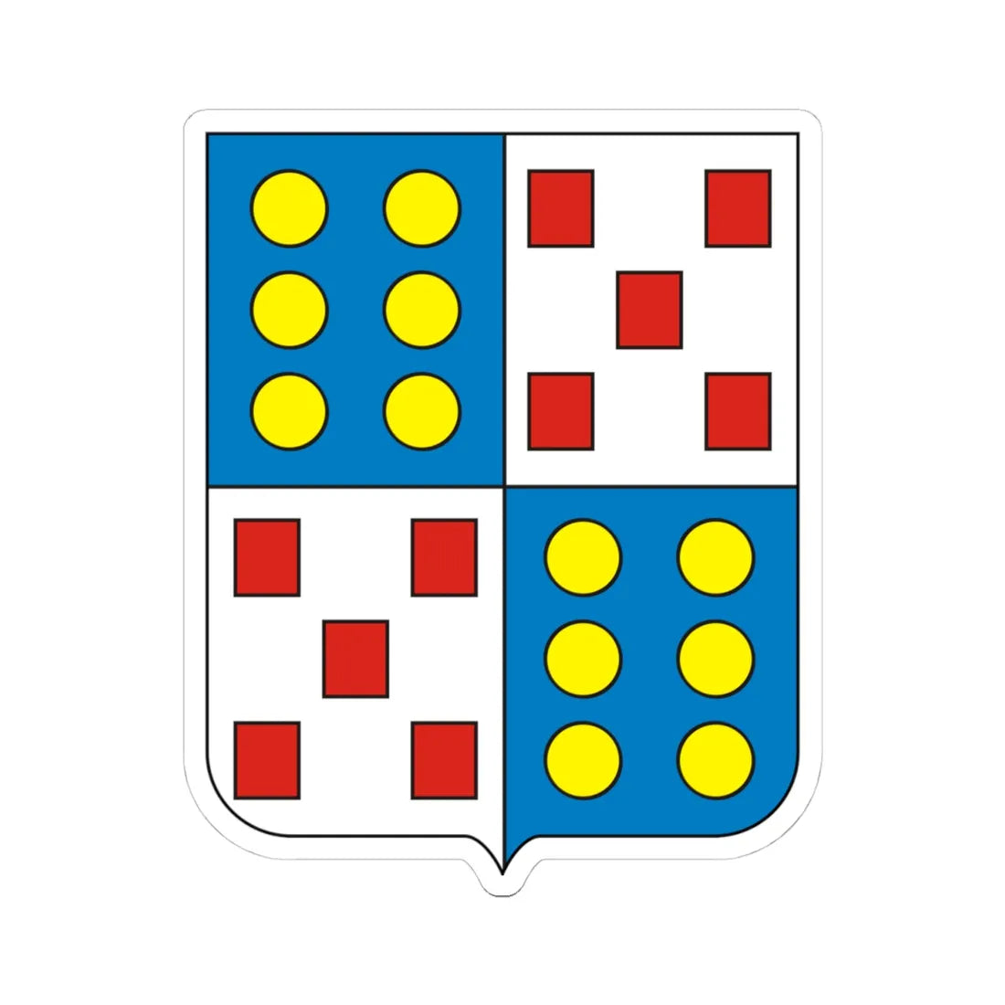 COA Baron of Benfica (Brazil) (Coat of Arms) STICKER Vinyl Kiss-Cut Decal 4 Inch White - The Sticker Space