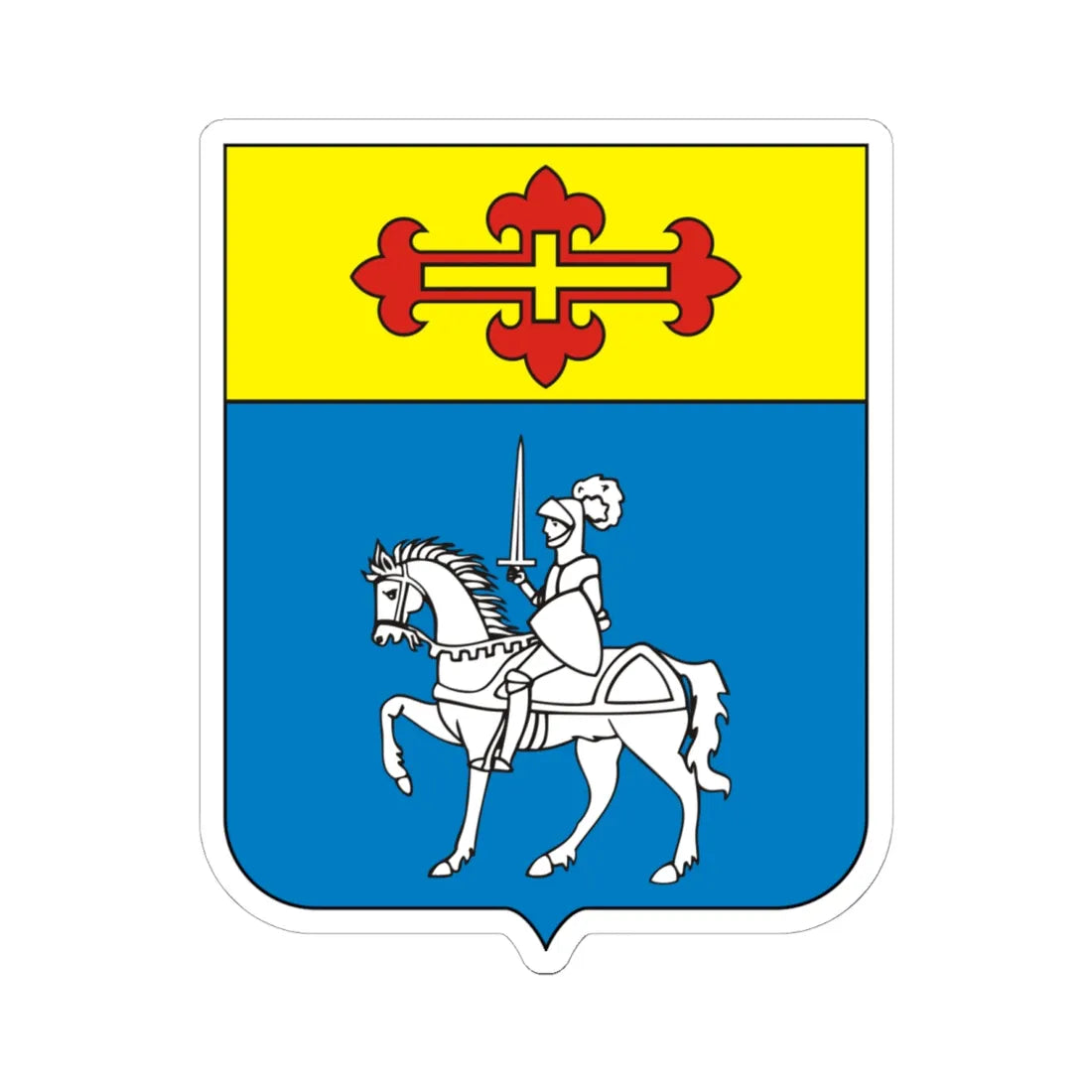 COA Baron of Cambaí (Brazil) (Coat of Arms) STICKER Vinyl Kiss-Cut Decal 6 Inch White - The Sticker Space