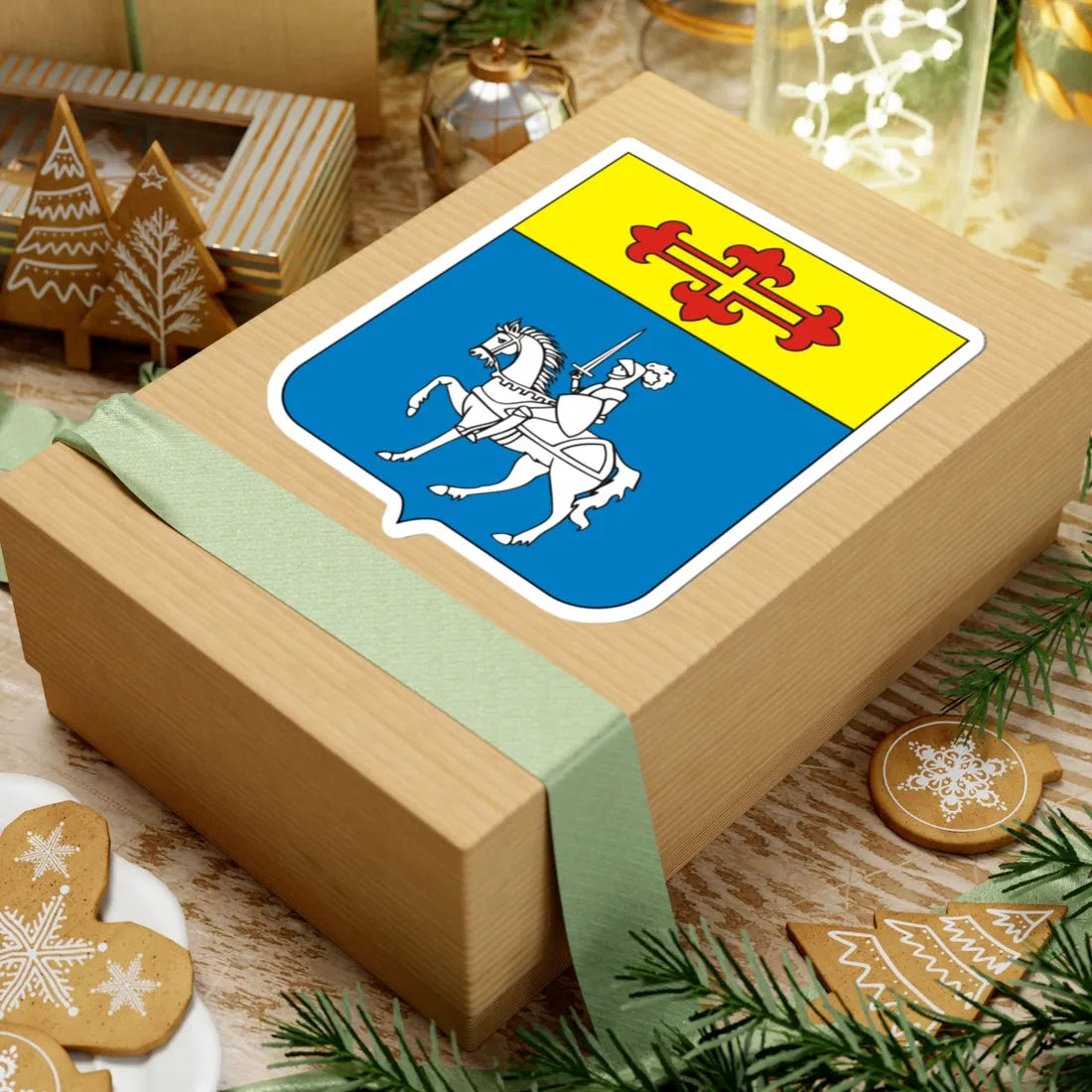 COA Baron of Cambaí (Brazil) (Coat of Arms) STICKER Vinyl Kiss-Cut Decal - The Sticker Space