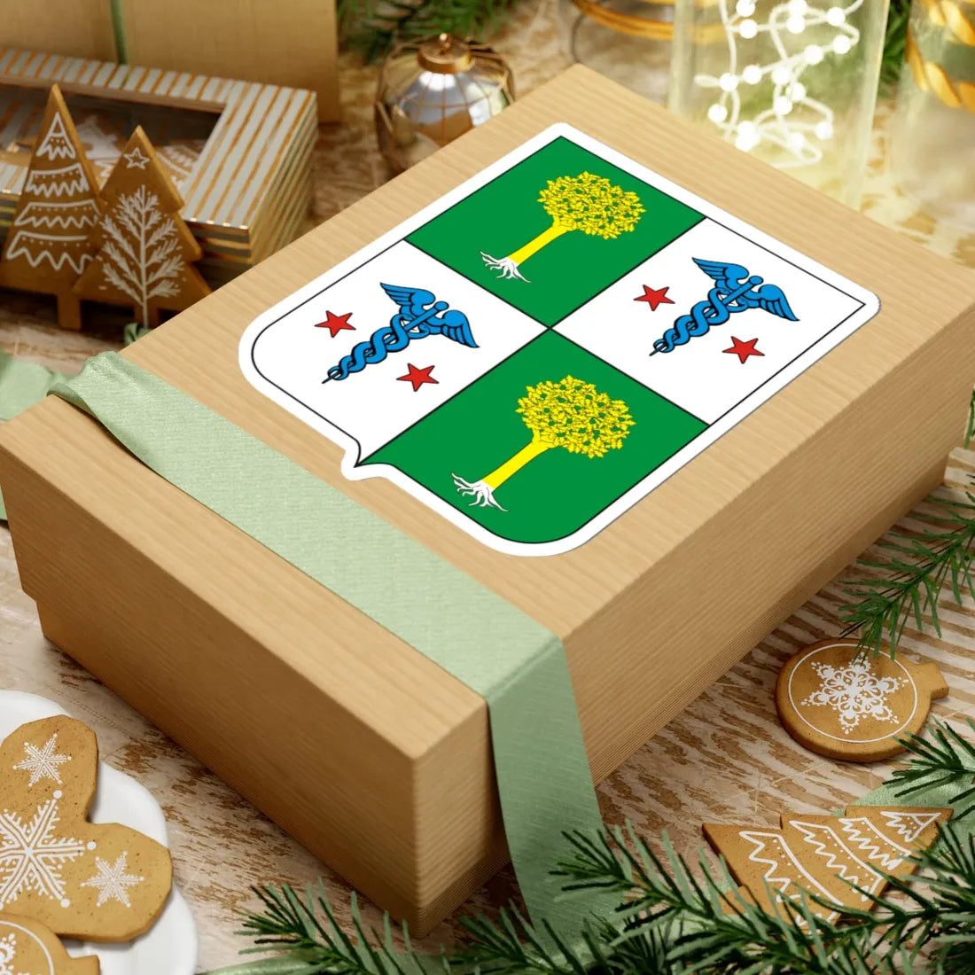 COA Baron of Campo Verde (Brazil) (Coat of Arms) STICKER Vinyl Kiss-Cut Decal - The Sticker Space