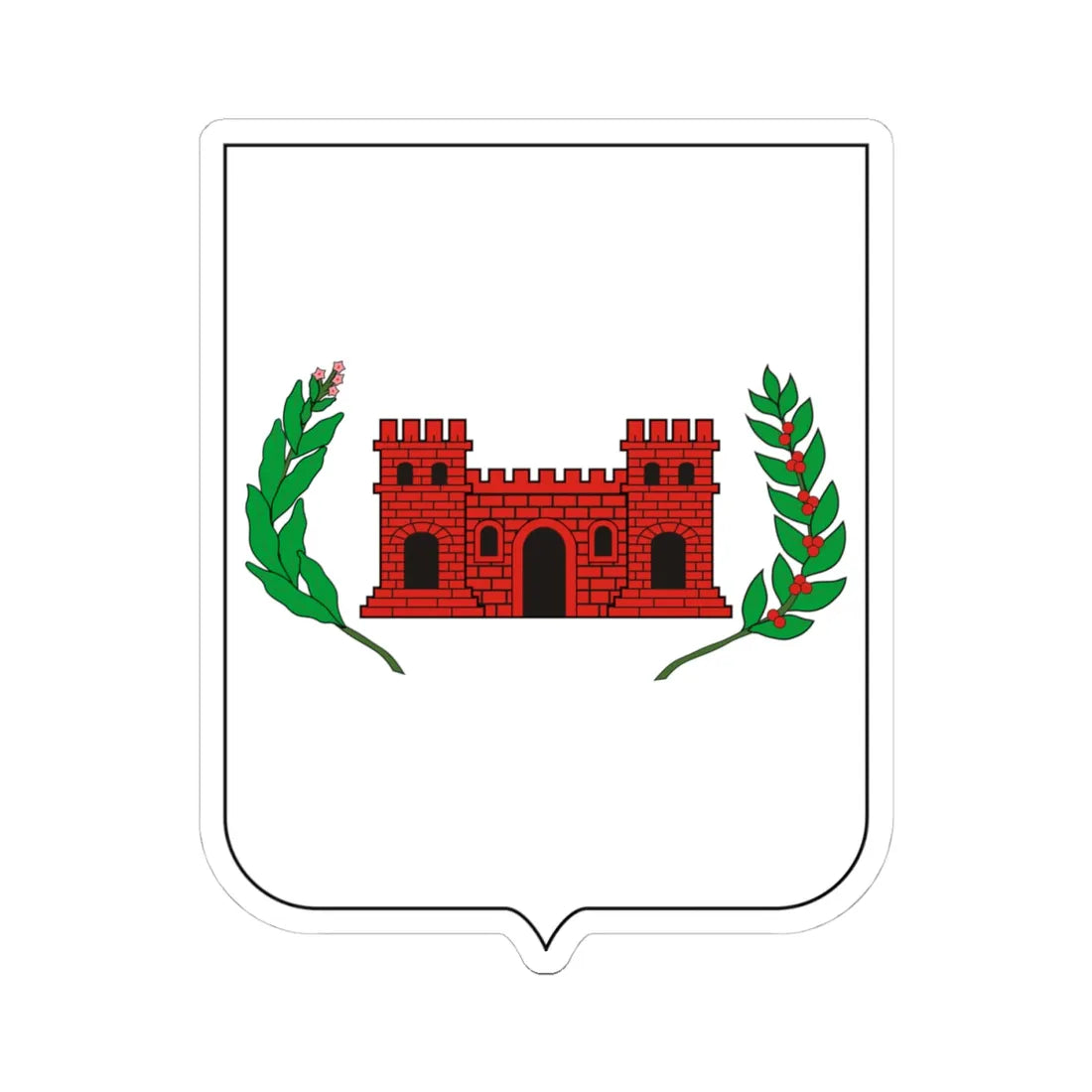 COA Baron of Castelo (Brazil) (Coat of Arms) STICKER Vinyl Kiss-Cut Decal - The Sticker Space